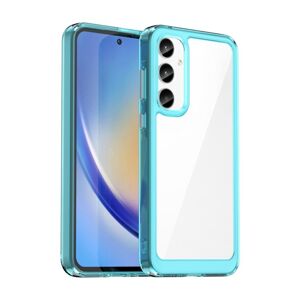 Ochranný kryt Colorful Acrylic case transparentno-modrý – Samsung Galaxy A35 5G