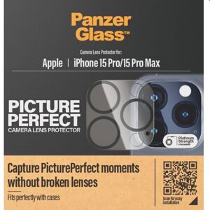 PanzerGlass ochranný kryt objektívu fotoaparátu pre Apple iPhone 15 Pro15 Pro Max 1137