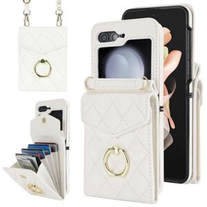 Peňaženkové puzdro Diamond Card case biele – Samsung Galaxy Z Flip 5