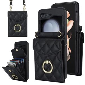 Peňaženkové puzdro Diamond Card case čierne – Samsung Galaxy Z Flip 5
