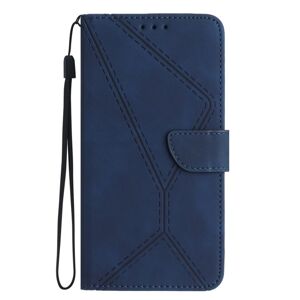 Peňaženkové puzdro Embossing Pattern Stitchy case modré – Realme C67 4G