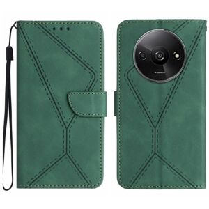 Peňaženkové puzdro Embossing Pattern Stitchy case zelené – Xiaomi Redmi A3