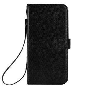 Peňaženkové puzdro Honeycomb Dot Texture Case čierne – Samsung Galaxy A35 5G
