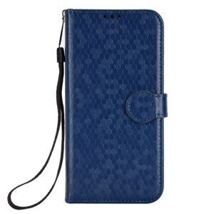 Peňaženkové puzdro Honeycomb Dot Texture Case modré – Samsung Galaxy A55 5G