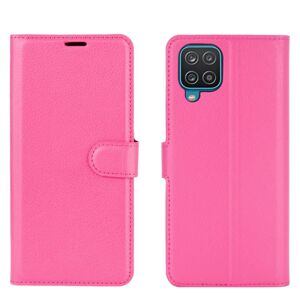 Peňaženkové puzdro Litchi ružové – Samsung Galaxy A12 / M12
