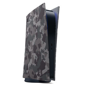 PlayStation 5 Digital Console Cover, gray camouflage, vystavený, záruka 21 mesiacov CFI-ZCC1