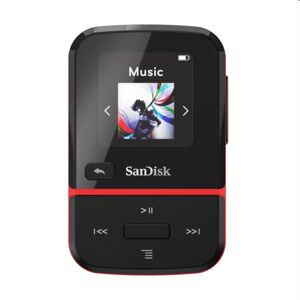 Prehrávač SanDisk MP3 Clip Sport Go 16 GB, červený SDMX30-016G-E46R