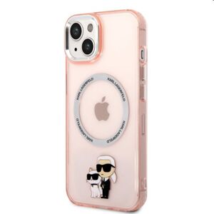 Puzdro Karl Lagerfeld MagSafe IML Karl and Choupette NFT pre Apple iPhone 14 Plus, ružové 57983112450