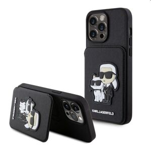 Puzdro Karl Lagerfeld PU Saffiano Card Slot Stand Karl and Choupette pre Apple iPhone 15 Pro Max, čierne 57983116864
