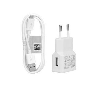 Originálna sieťová nabíjačka Samsung micro USB [ETA0U83EWE + ECB-DU4AWE] biela