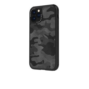 Plastové puzdro Black Rock Robust Real Leather Camouflage pre Apple iPhone 11 Pro čierne