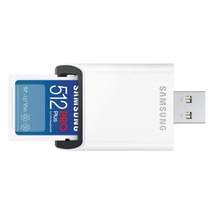 Samsung SDXC karta 512GB PRO PlusUSB adaptér MB-SD512SBWW