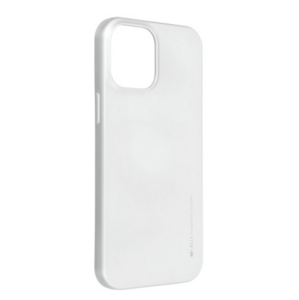 Silikónové puzdro na iPhone 12 Pro Max Mercury i-Jelly strieborné