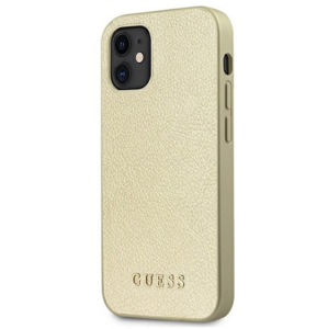 Puzdro Guess GUHCP12SIGLGO na Apple iPhone 12 mini Iridescent zlaté