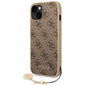 Kryt na Apple iPhone 14 Plus Guess 4G Charms GUHCP14MGF4GBR hnedé