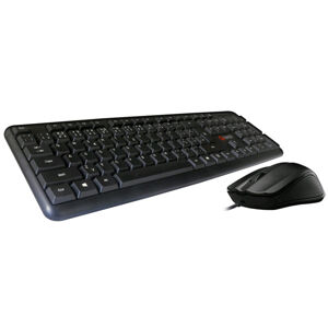 Set klávesnice a myši C-Tech KBM-102, USB, CZSK rozloženie, čierny KBM-102-BL