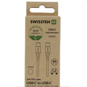 Swissten Data Cable USB-C  USB-C 1.2 m, biely 71506301ECO