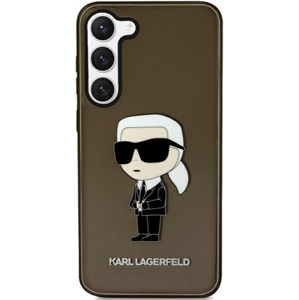 Plastové puzdro Karl Lagerfeld na Samsung Galaxy S23 Ultra 5G S918 KLHCS23LHNIKTCK HC IML NFT Ikonik čierne