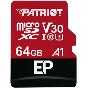 Pamäťová karta Patriot V30 A1 64GB microSDXC class 10 U3 100/80MB/s + adaptér