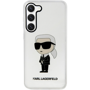 Plastové puzdro Karl Lagerfeld na Samsung Galaxy S23 Ultra 5G S918 KLHCS23LHNIKTCT HC IML NFT Ikonik transparentné