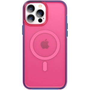 Silikónové puzdro na Apple iPhone 13 Kingxbar PQY Fluorescence MagSafe červené