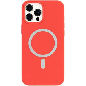 Silikónové puzdro na Apple iPhone 13 Mini Mercury Silicone MagSafe ružové