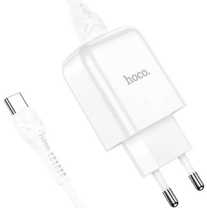 Rýchlonabíjačka HOCO N2 Vigour USB + kábel USB-C 2A biela