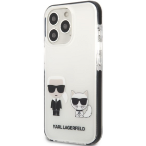 Plastové puzdro Karl Lagerfeld na Apple iPhone 13 Pro Max KLHCP13XTPEKCW Karl and Choupette biele