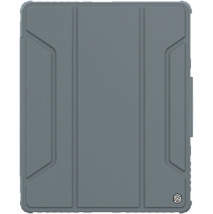 Diárové puzdro na Apple iPad 12.9 2020/2021/2022 Nillkin Bumper Pro Protective Stand sivé