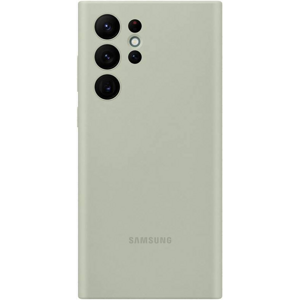 Silikónové puzdro Samsung na Samsung Galaxy S22 Ultra 5G S908 EF-PS908TME Silicone Cover zelené