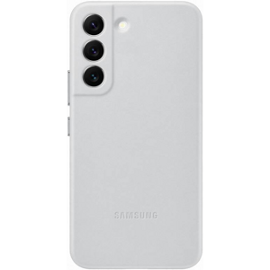 Kožené puzdro Samsung na Samsung Galaxy S22 5G S901 EF-VS901LJE Soft Leather sivé