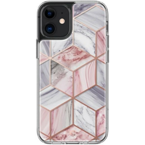 Odolné puzdro na Apple iPhone 12 Mini Spigen Cyrill Cecile Marble ružové