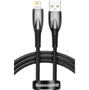 Kábel Baseus Glimmer Series CADH000201, USB-A na Apple Lightning 8-pin 2,4A, 1m, čierny