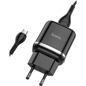 Rýchlonabíjačka HOCO N3 USB 3A QC3.0 + micro kábel čierna