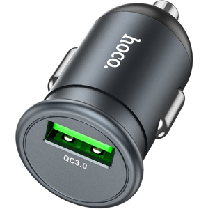 Autonabíjačka HOCO Z43 USB QC3.0 18W Mighty sivá