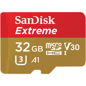 SanDisk Extreme microSDHC 32GB 100/60 MB/s UHS-I U3 + adaptér