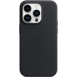 Kožené puzdro Apple na Apple iPhone 14 Pro MPPG3ZM/A Leather Case with MagSafe Midnight