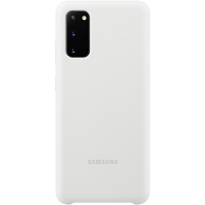Silikónové puzdro Samsung na Samsung Galaxy S20+ G985 EF-PG985TW Silicone Cover biele