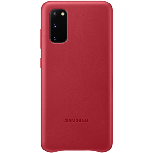 Kožené puzdro Samsung na Samsung Galaxy S20 G980 EF-VG980LR Leather Cover červené