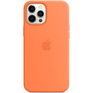 Silikónové puzdro Apple na Apple iPhone 12 Pro Max MHL83ZM/A Silicone Case with MagSafe Kumquat
