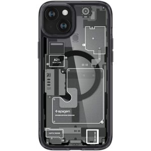 Odolné puzdro na Apple iPhone 15 Spigen Ultra Hybrid Mag MagSafe Zero One čierne