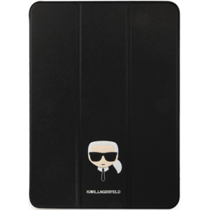 Diárové puzdro Karl Lagerfeld na Apple iPad Pro 12.9 KLFC12OKHG Karl Lagerfeld Head Saffiano Black