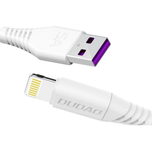 Kábel Dudao L2L USB na Lightning 5A 2m, biely
