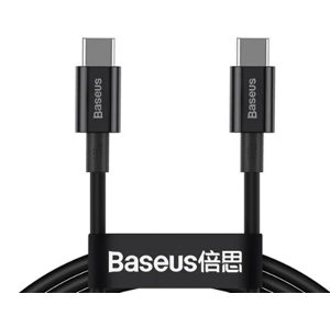 Kábel Baseus Superior Fast Charging CATYS-B01, USB-C na USB-C 100W, 1m, cierny
