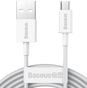 Kábel Baseus Superior CAMYS-A02, microUSB 2A, Fast Charging, 2m, biely