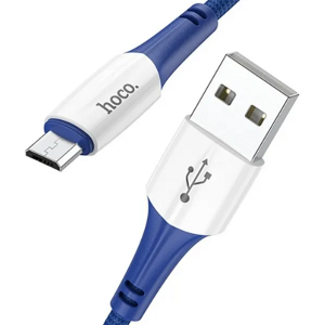 Kábel HOCO Ferry X70, USB na microUSB 2,4A, 1m, modrý