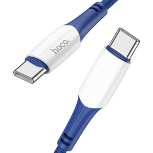 Kábel HOCO Ferry X70, USB-C na USB-C PD60W 3A, 1m, modrý