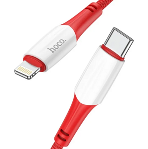Kábel HOCO Ferry X70, USB-C na Lightning 8-pin PD20W, 1m, červený