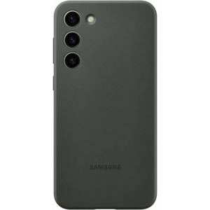Silikónové puzdro Samsung na Samsung Galaxy S23+ 5G S916 EF-PS916TGE Silicone Cover Khaki