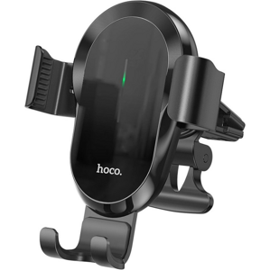 HOCO CA105, držiak s bezdrôtovým nabíjaním 15W čierny